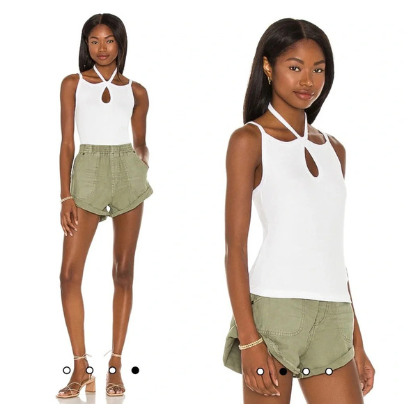 LNA Tops - $68 LNA Ferry Tank in White Size XS Revolve - Ribbed Tank Top